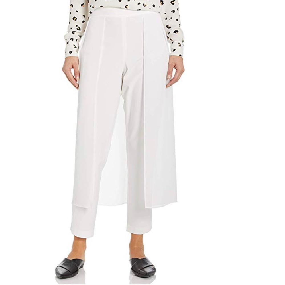 BCBG MAXAZRIA Mixed Media Overlay Pant